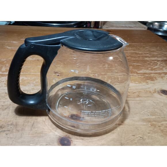 Mr. Coffee 12 Cup Glass Carafe Coffee Maker Pot Replacement Part Black - Picture 3 of 8
